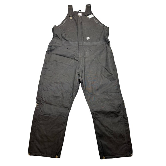 Berne Denim - Berne Womens 3XL Regular Black Insulated Bib Overalls WB515BK Workwear New